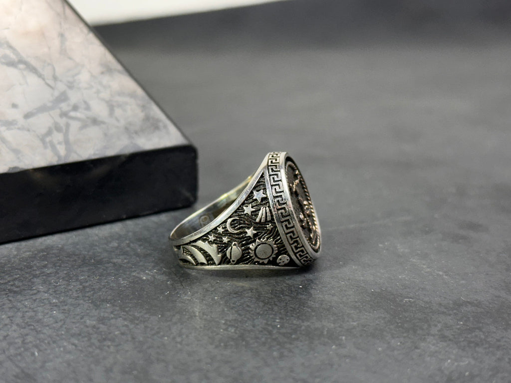 Libra Ring: Sterling Silver Astrology Jewelry (Zodiac Sign, Dainty)