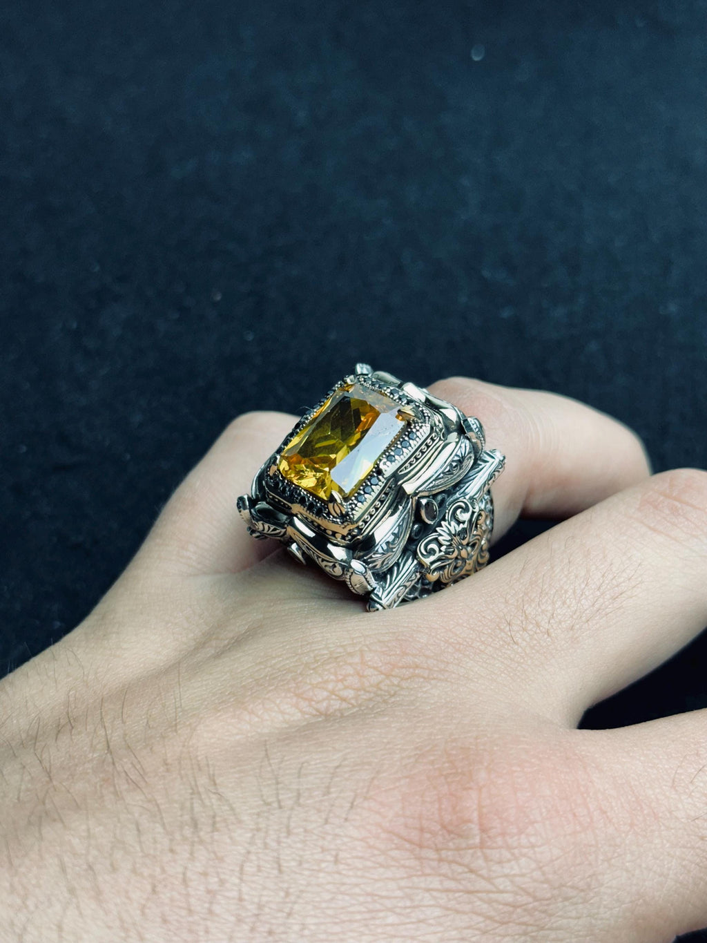 Sultanit Sterling Silver Ring: Color Change Gemstone, Handmade