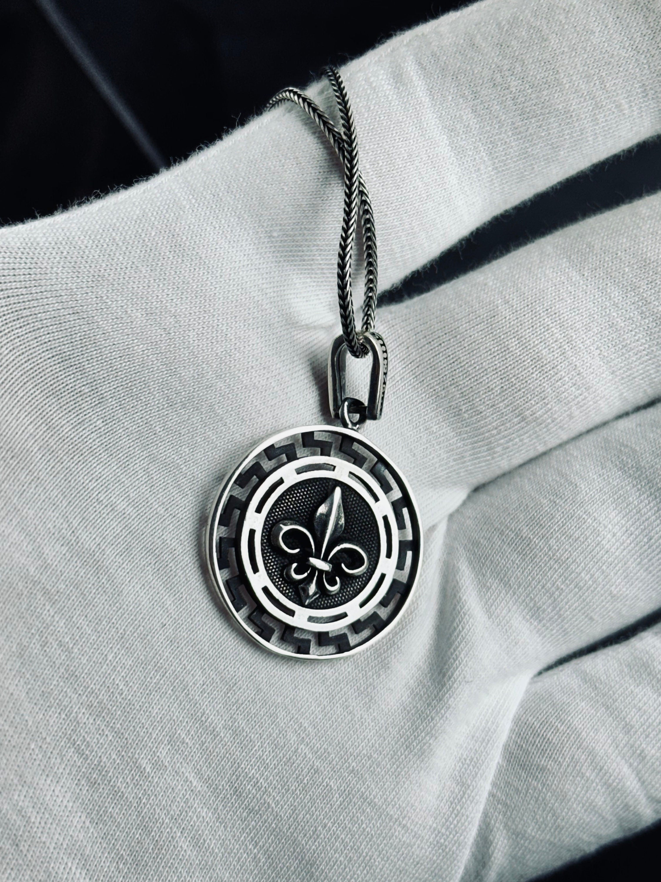 Medusa Pendant Necklace: Double-Sided Myth Design (Sterling Silver)