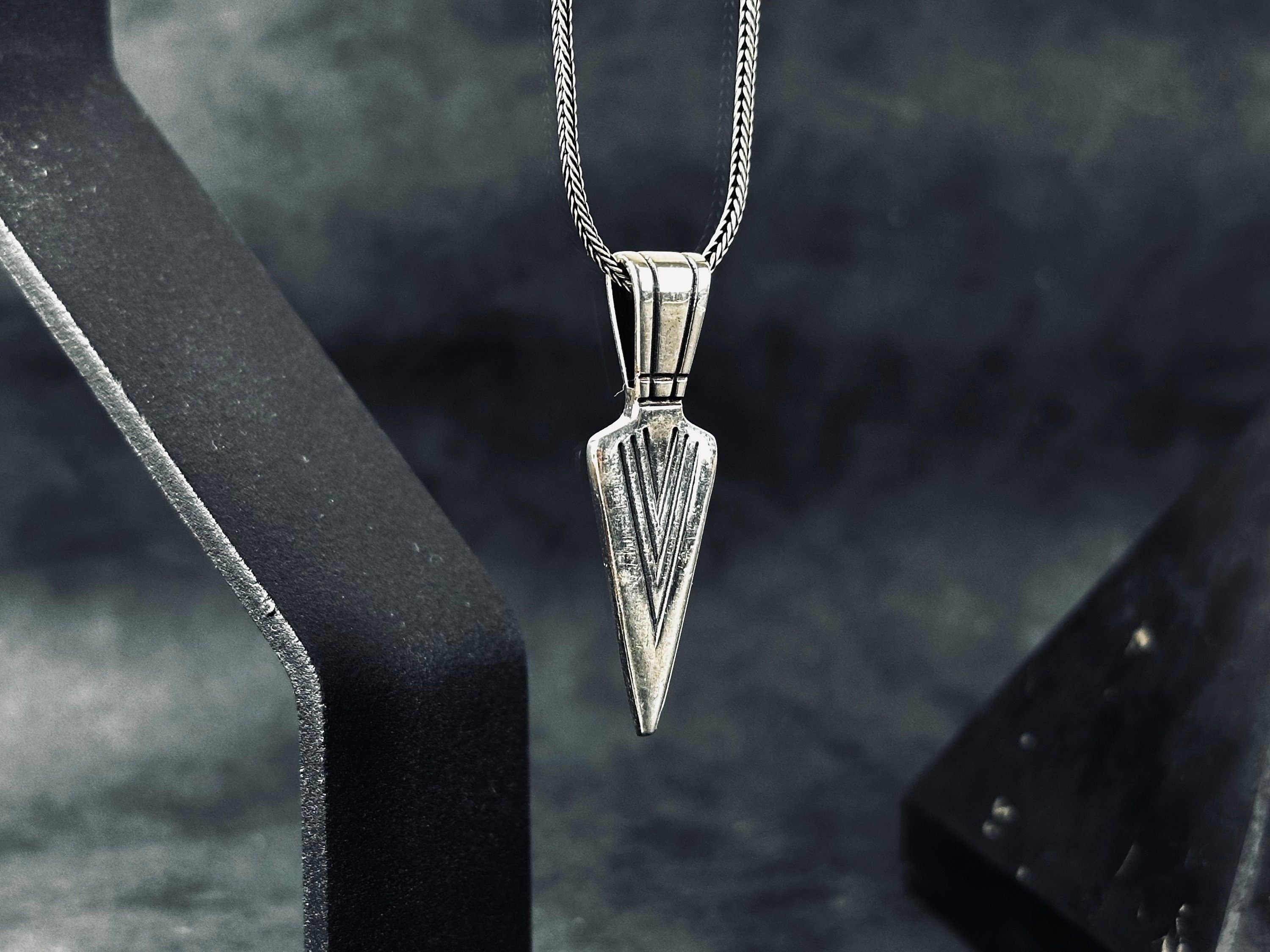 Arrowhead Necklace: Sterling Silver Boho Style - Festival Accessory
