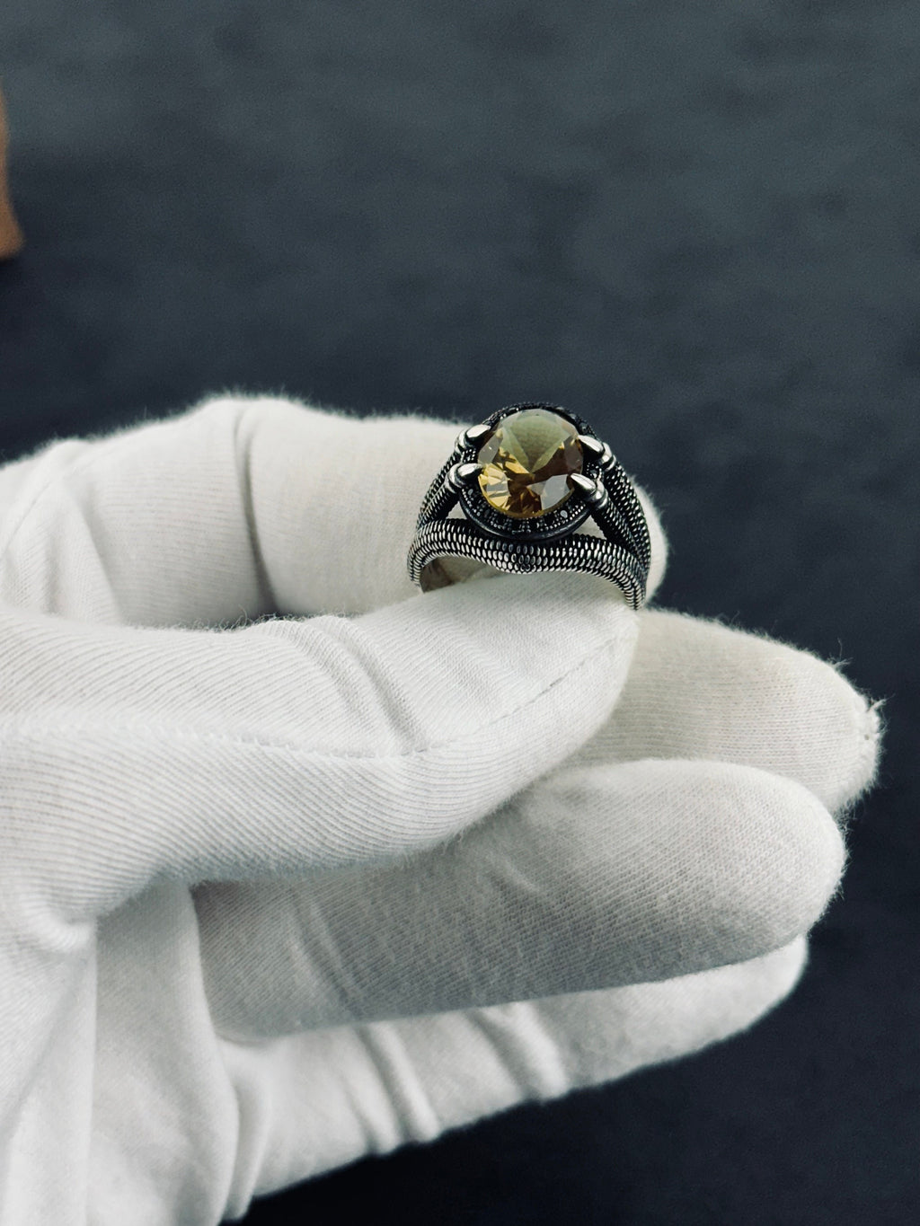 Claw Diaspore Ring: Handmade Sterling Silver with Sultanit Gemstone
