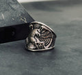 Boho Sterling Silver Eagle Thumb Ring (Adjustable Size)