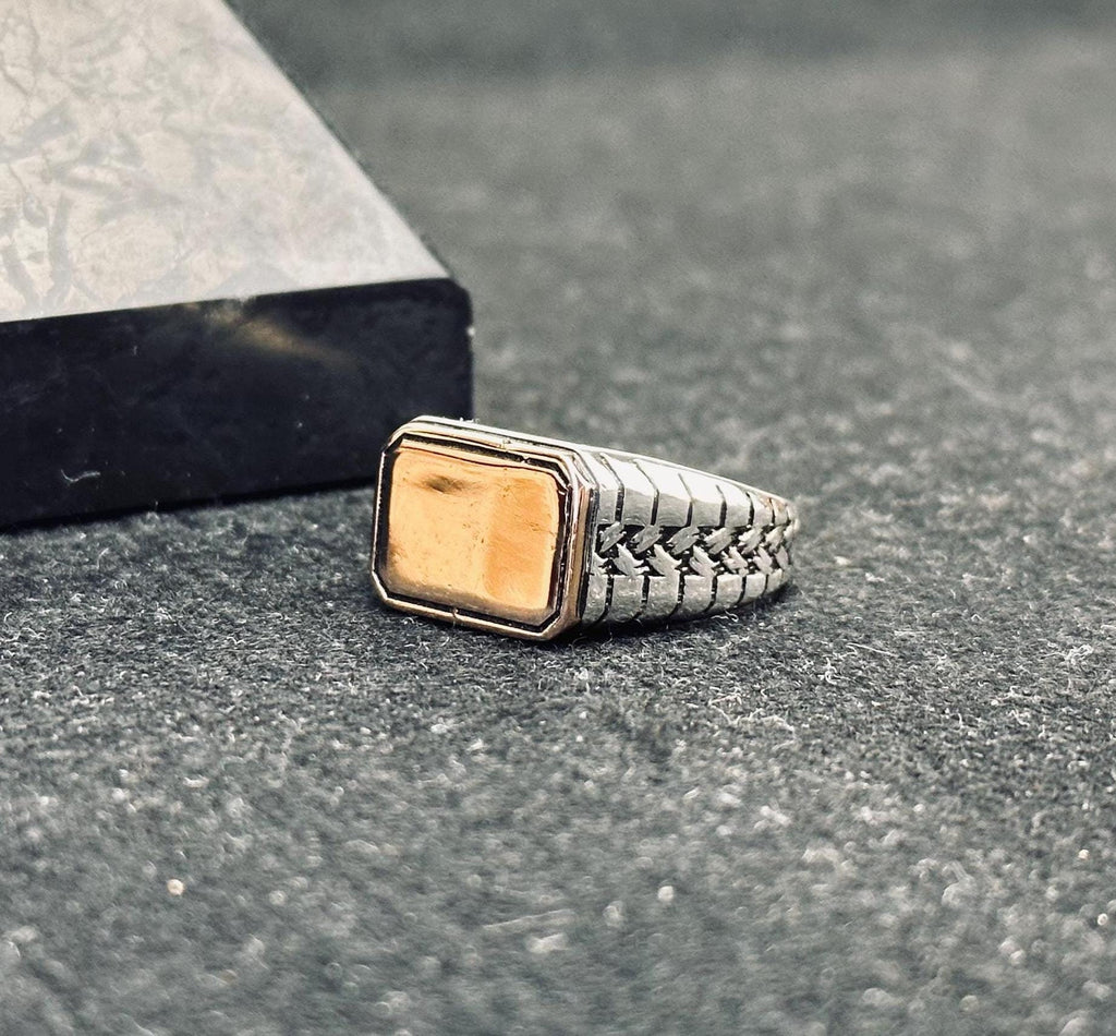 Minimalist Rectangle Ring: Handmade Sterling Silver (Multiple Sizes)