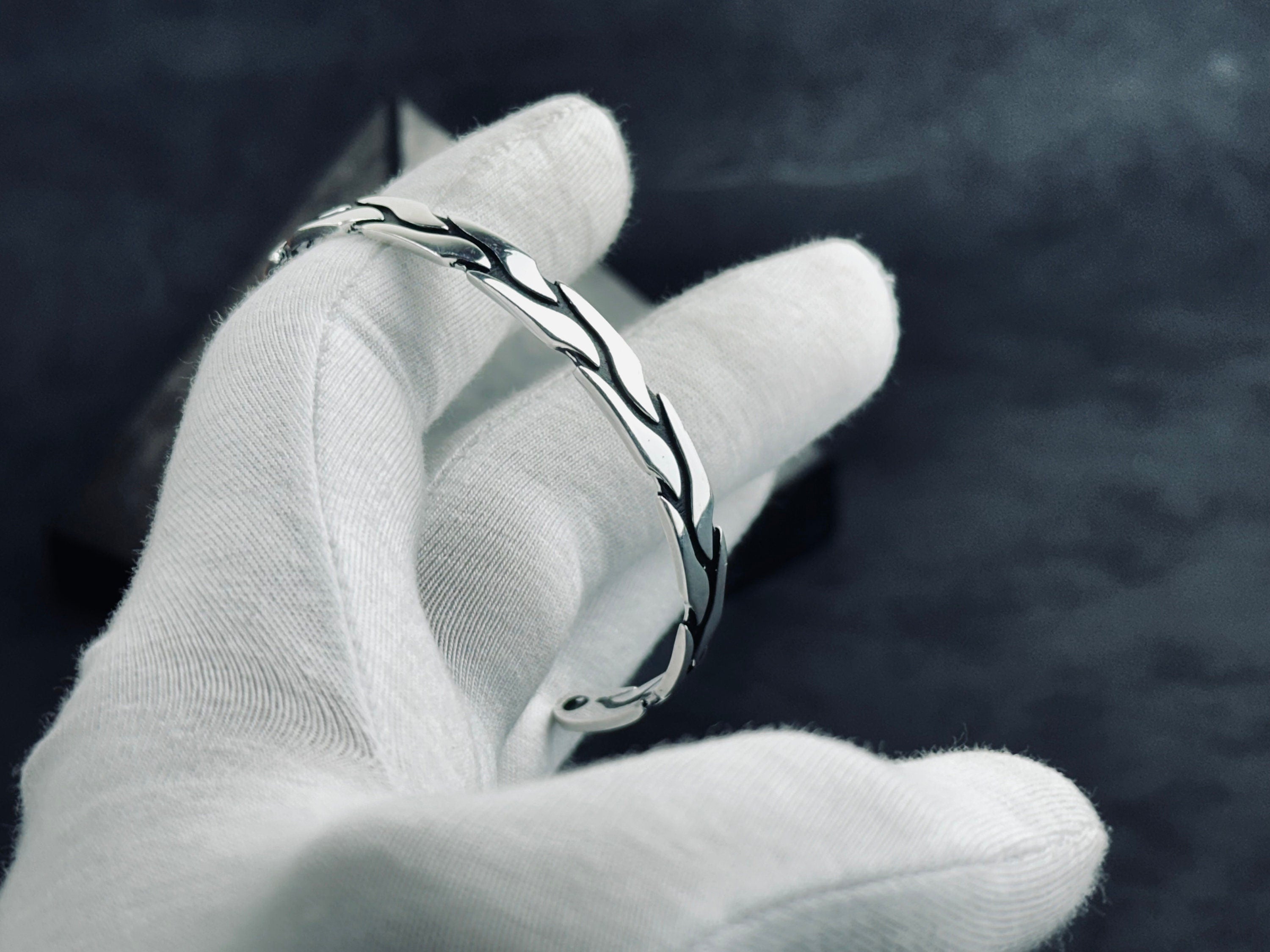 Sterling Silver Tree of Life Bracelet: Handmade, Adjustable Design
