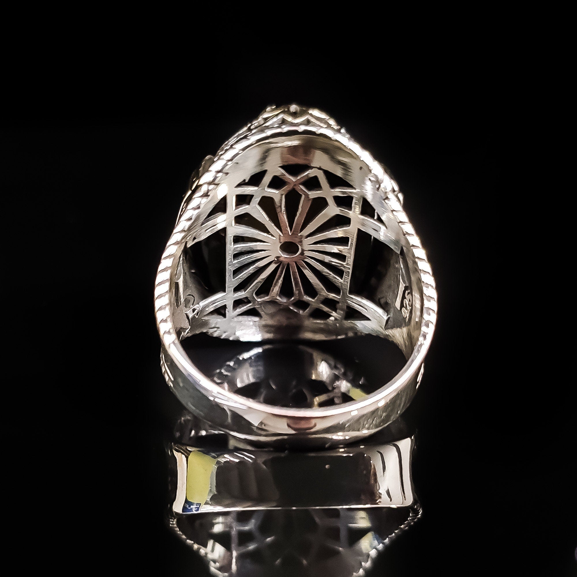Sterling Silver Sultanite Ring, Handmade Color-Changing Gemstone (Men's Size)