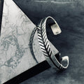 Sterling Silver Arrow Cuff Bracelet - Handmade Unisex Jewelry