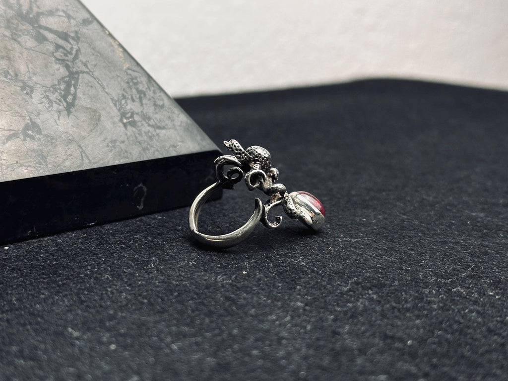Octopus Sterling Silver Ring - Unique Handmade Sea Jewelry