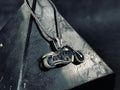 Ghost Rider Necklace: Silver Motorcycle Pendant (Multiple Chain Lengths)