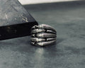 Men's Claw Silver Ring - Handmade 925 Sterling Statement Band