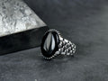 Statement Onyx Ring: Sterling Silver Jewelry (Gift Box Included)