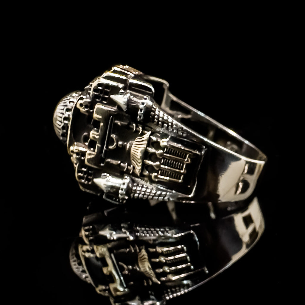 Mosque Ring: Handmade Sterling Silver (Men's Islamic Jewelry)