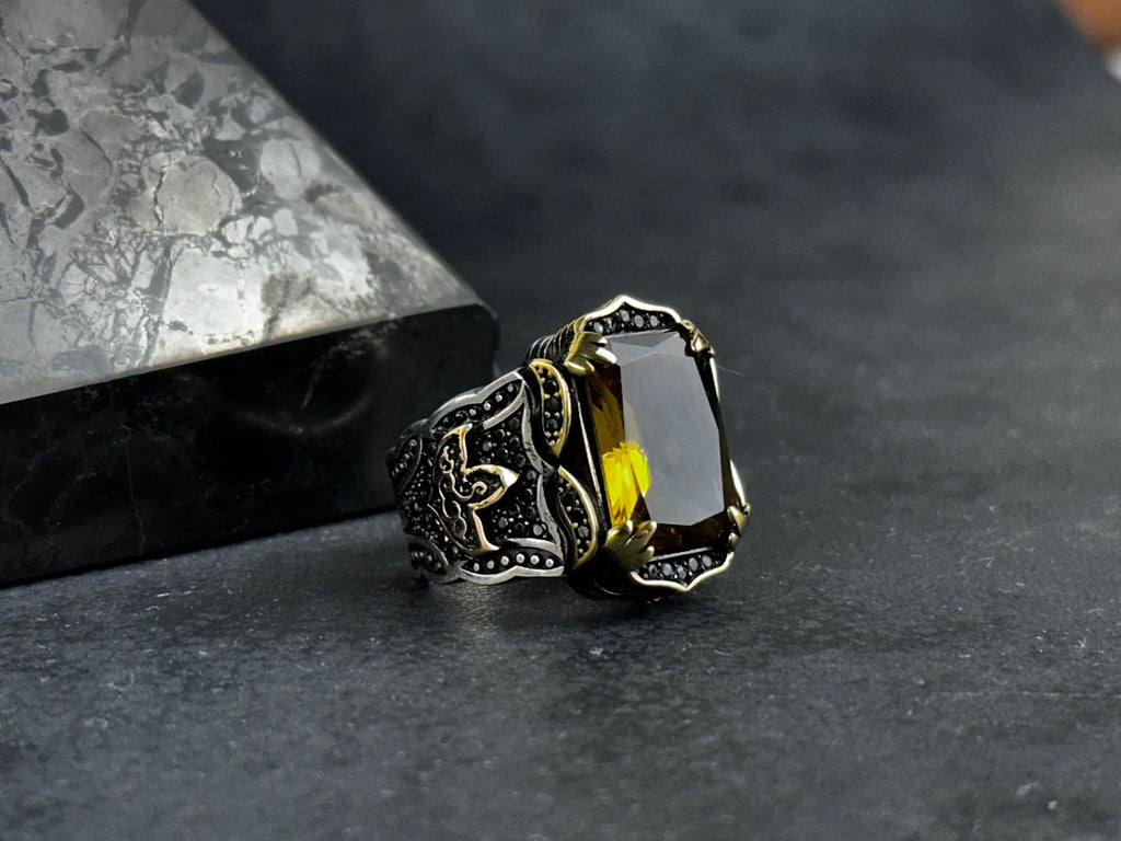 Sultanite Silver Ring: Handmade Color-Shift Gemstone - 925 Sterling
