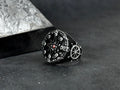 Sailor Sterling Silver Compass Ring (Handmade, Gift Box Included)
