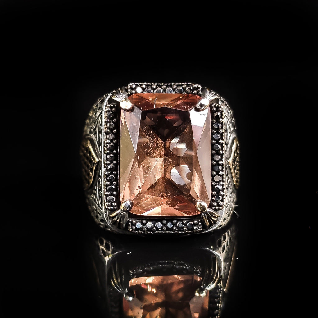 Sultanit Gemstone Ring: Sterling Silver Ottoman Design