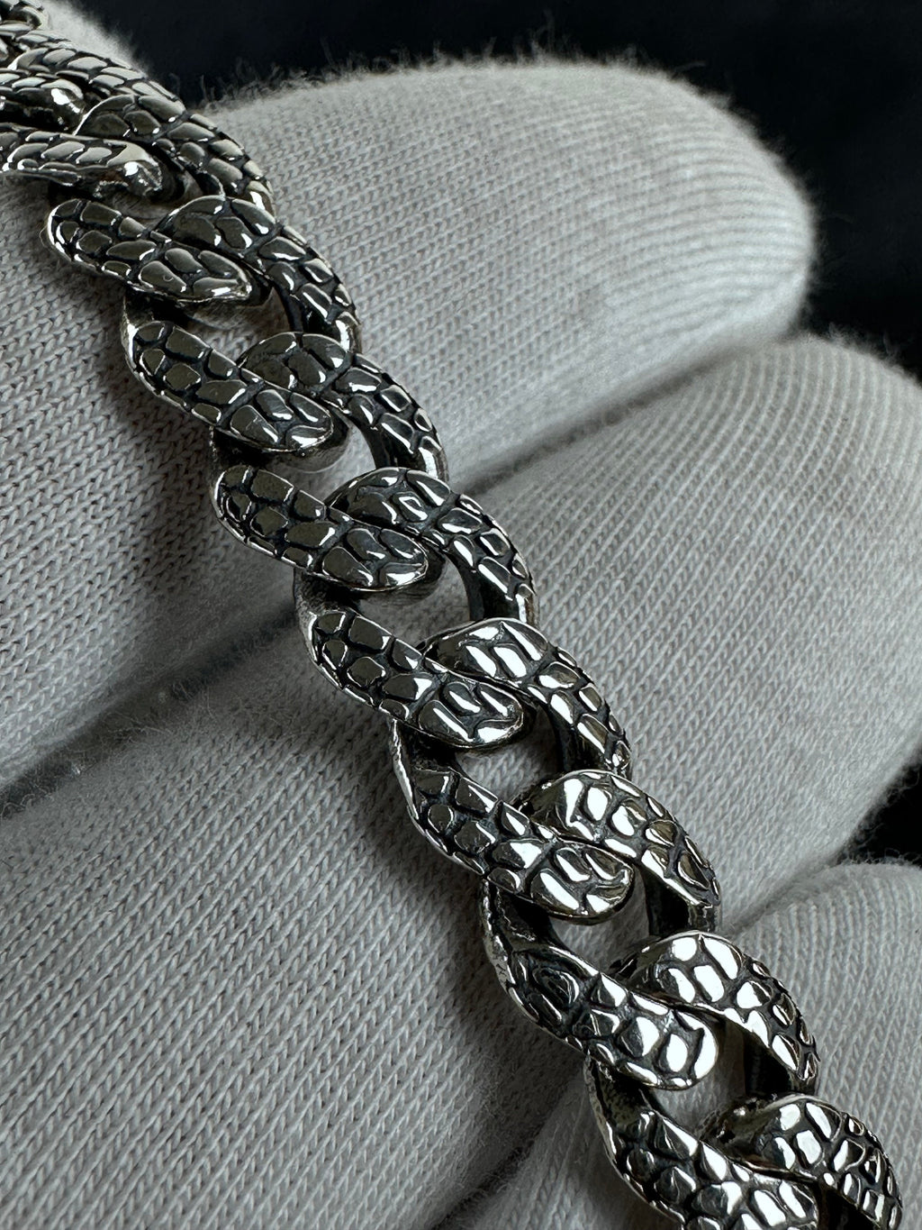 Silver Bracelet: Handmade with New Chain Design - Custom Engraved