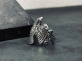 Falcon Ring: Solid Sterling Silver Minimalist Style (Men's Jewelry)