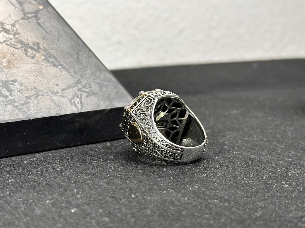 Lion Signet Ring: Sterling Silver Statement Jewelry (Men's Sizes)