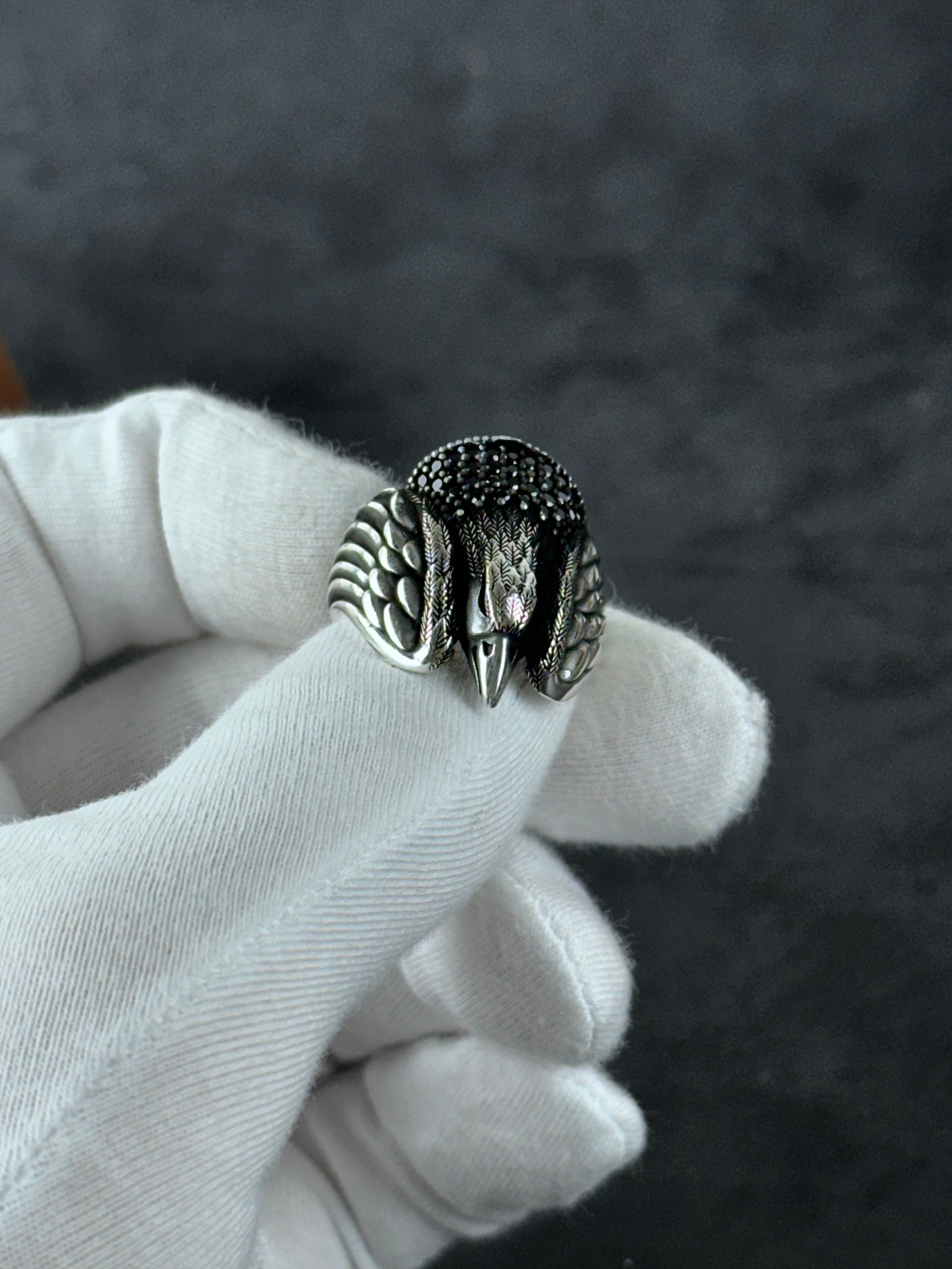 Eagle Ring: Sterling Silver Handmade - Bold Men's Statement