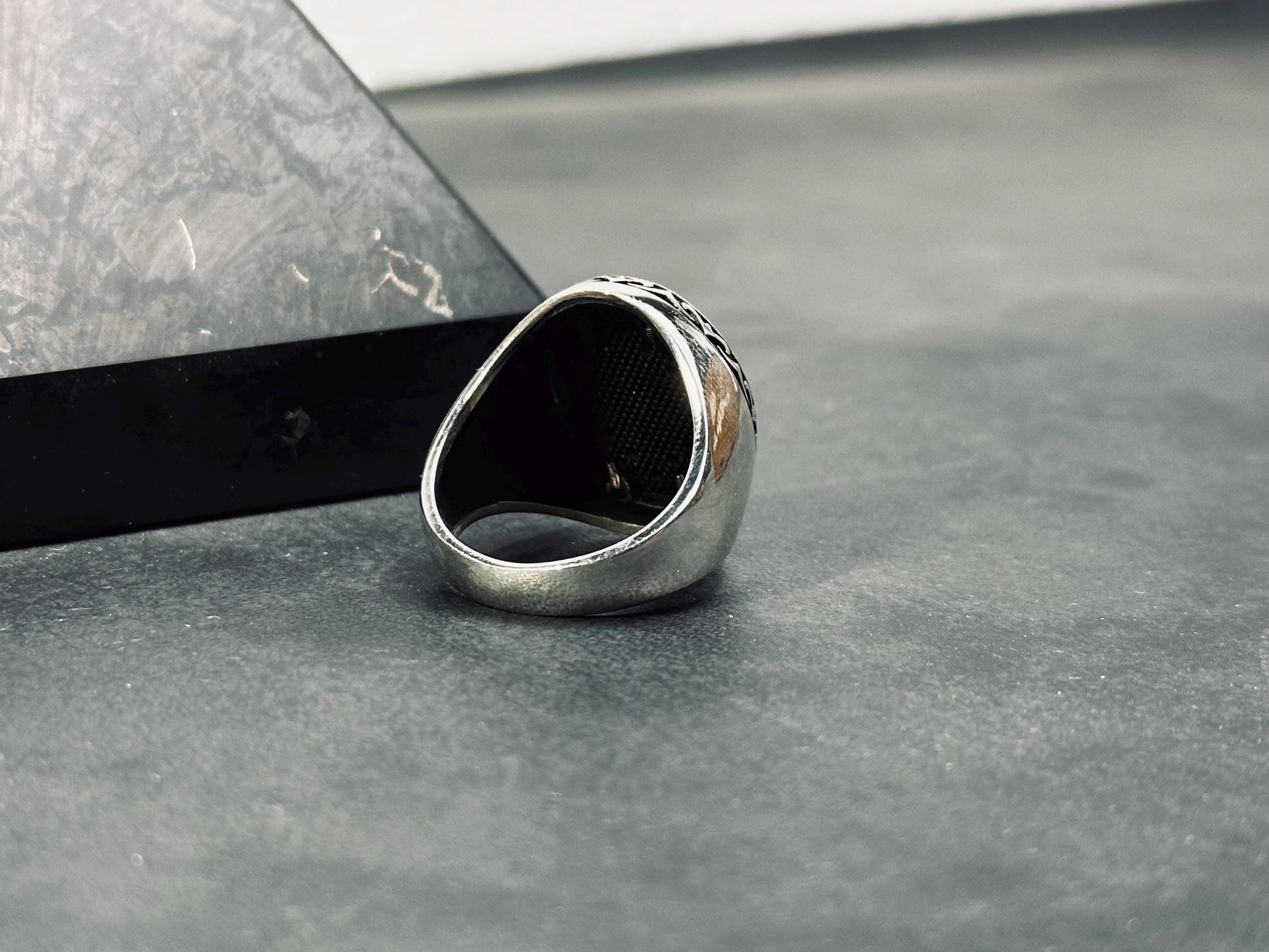 Iris Flower Ring: Sterling Silver Handmade - Dainty Statement Piece