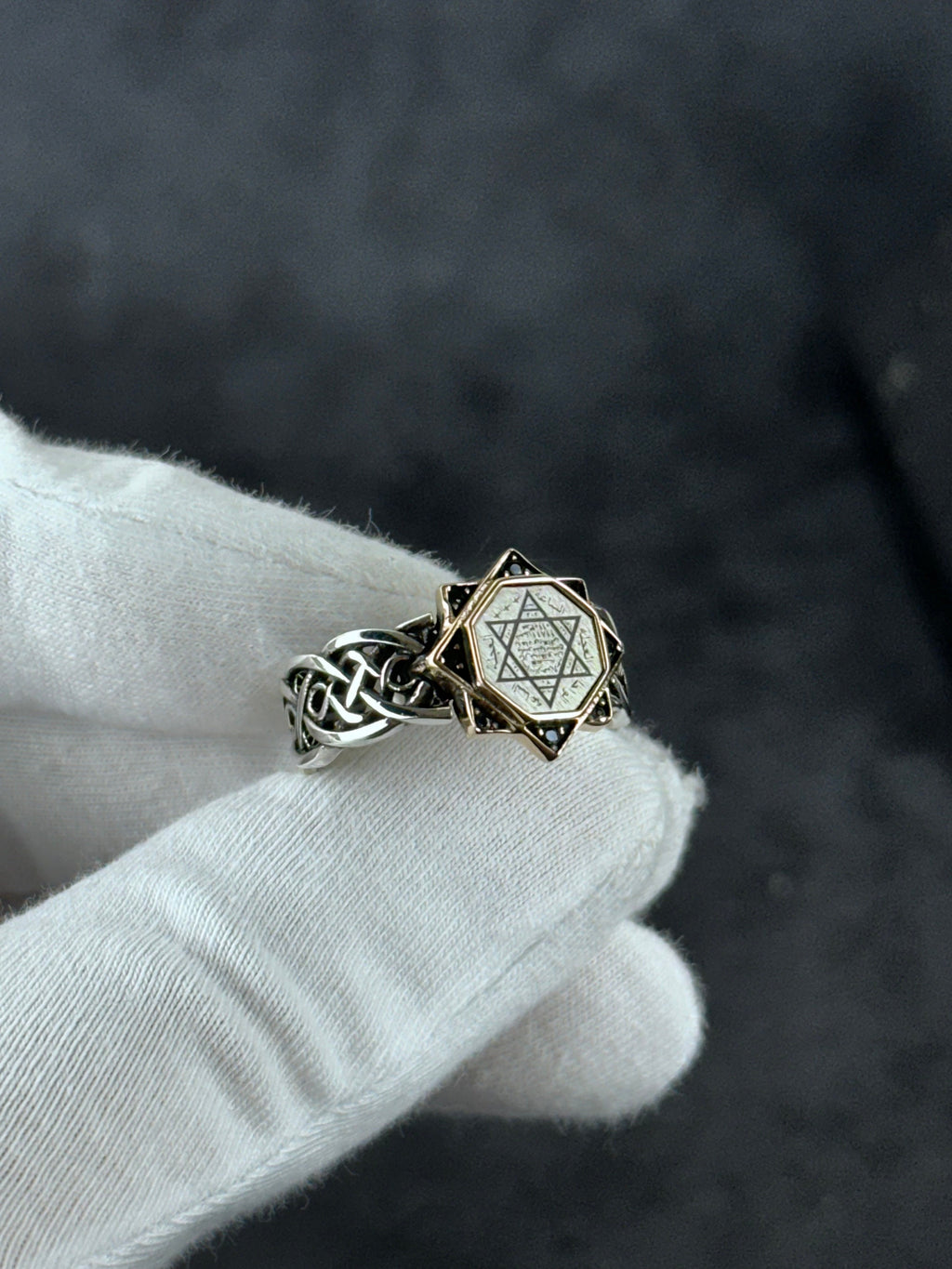 Solomon King Ring: Sterling Silver Minimalist Design - Adjustable Fit