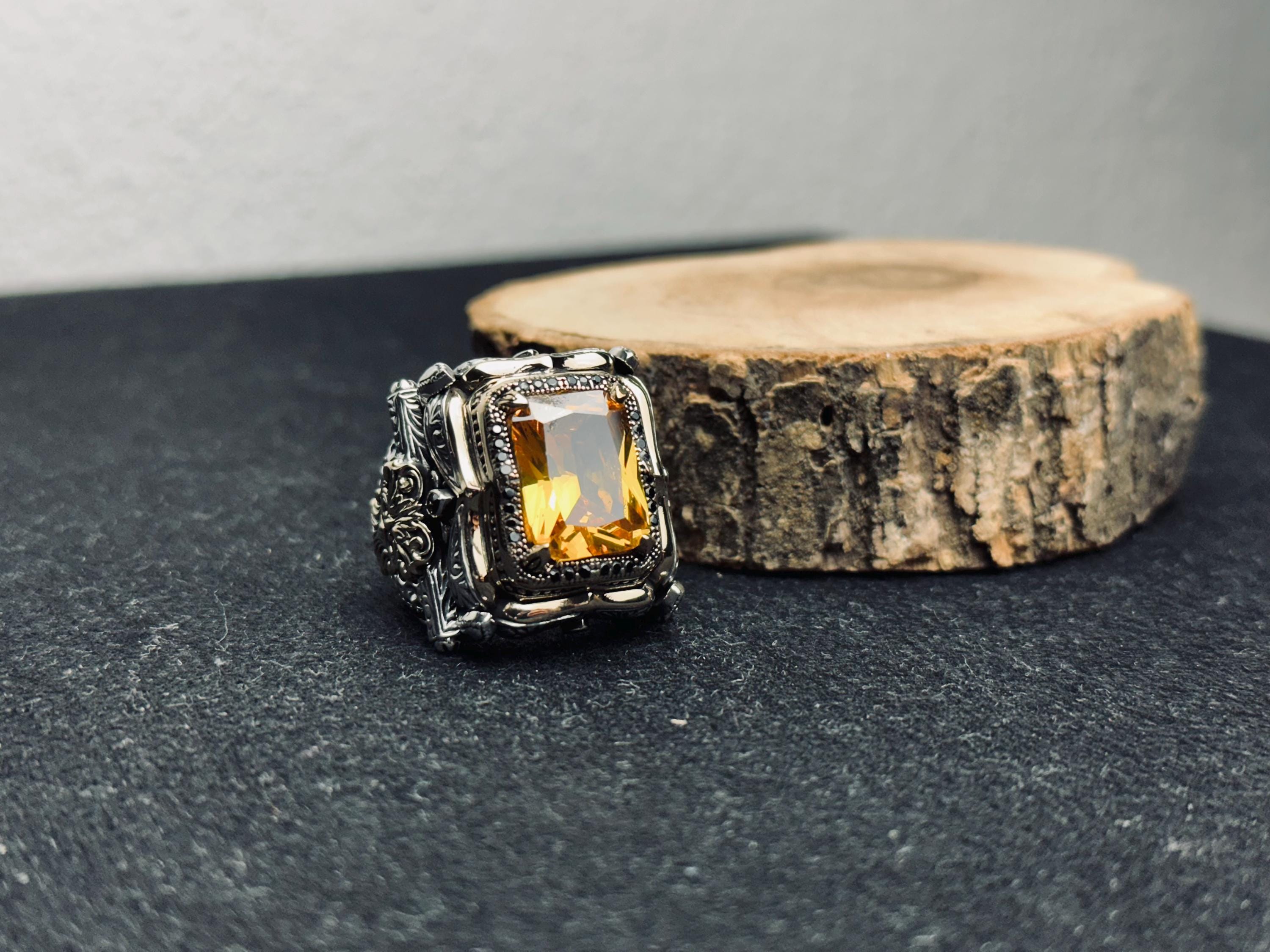 Sultanit Sterling Silver Ring: Color Change Gemstone, Handmade
