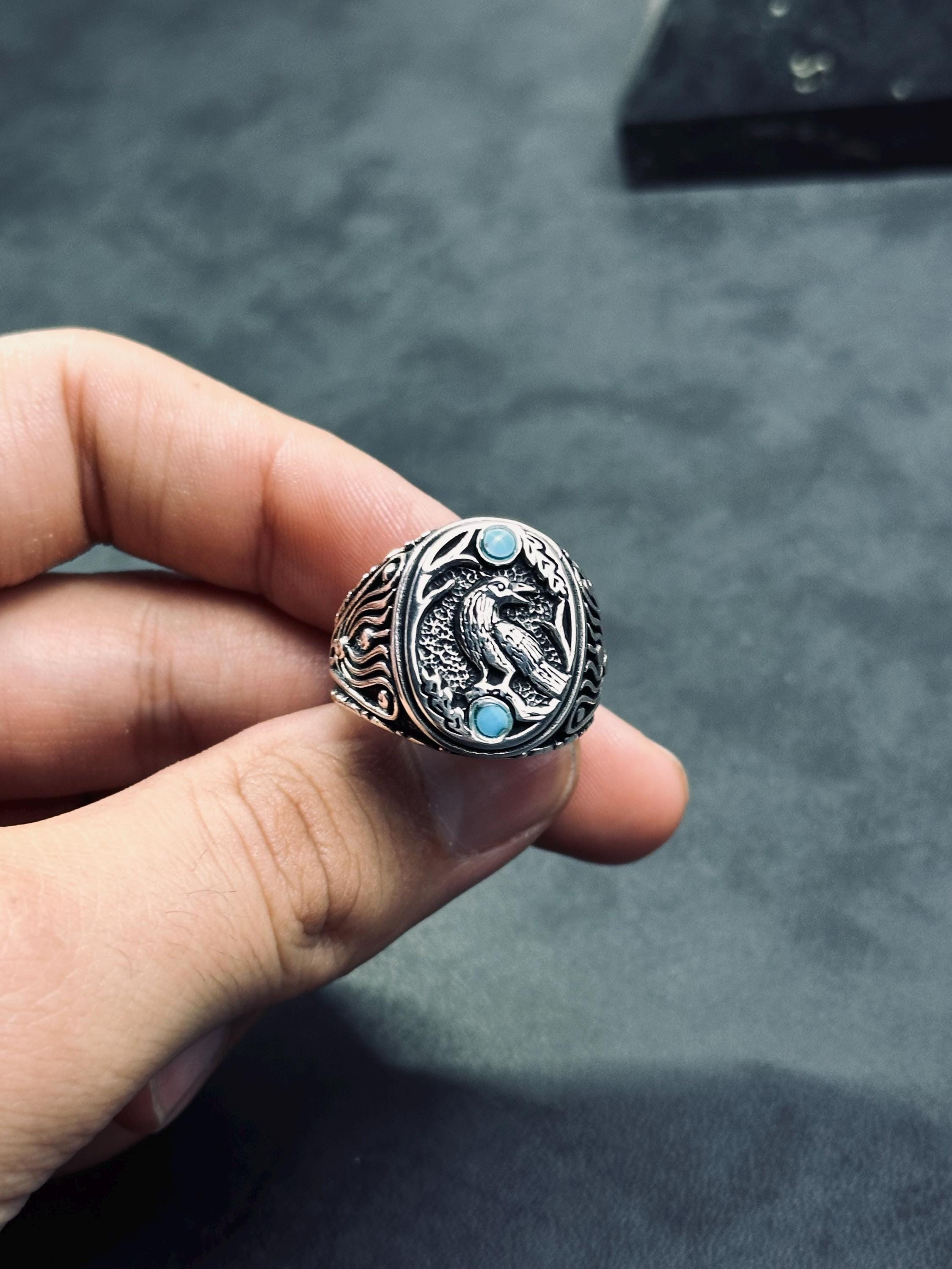 Raven Ring: Sterling Silver Tree of Life (Hand Cast, 925)
