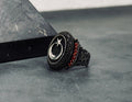 Moon Star Ring: Sterling Silver Jewelry (Handmade with CZ Stone)