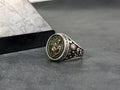Sterling Silver Aquarius Ring - Zodiac Astrology Jewelry