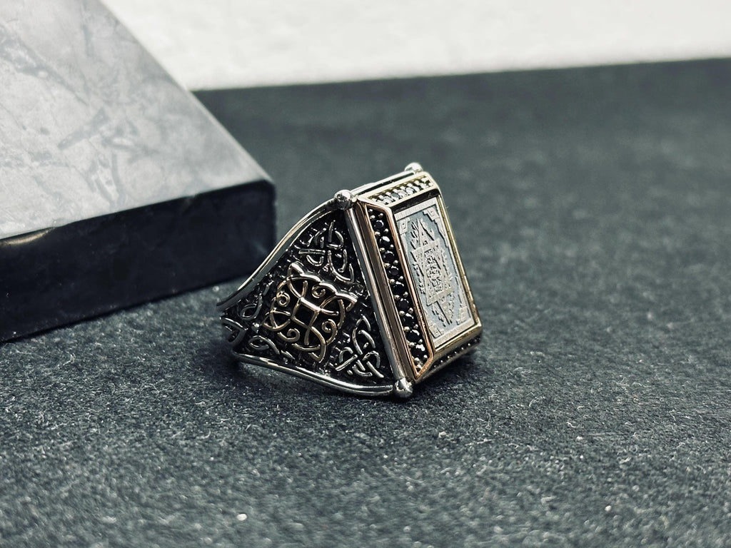 Seal of Solomon Ring: Sterling Silver Handmade - Bold Spiritual Jewelry