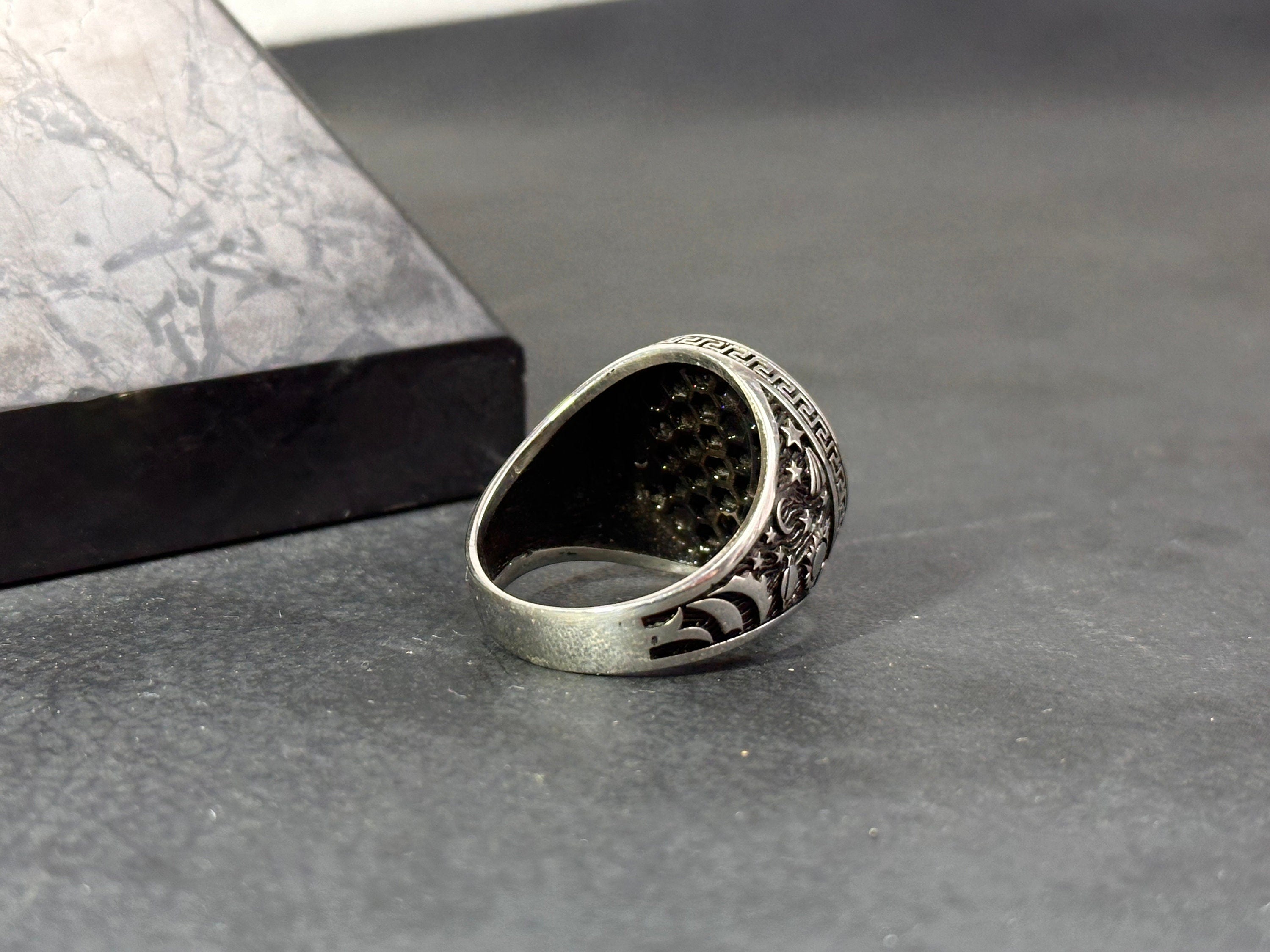 Virgo Zodiac Ring: Sterling Silver Celestial Design - Astrology Jewelry