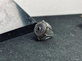 Ottoman Style Silver Ring, Large Oval Engraved (Men's Statement)