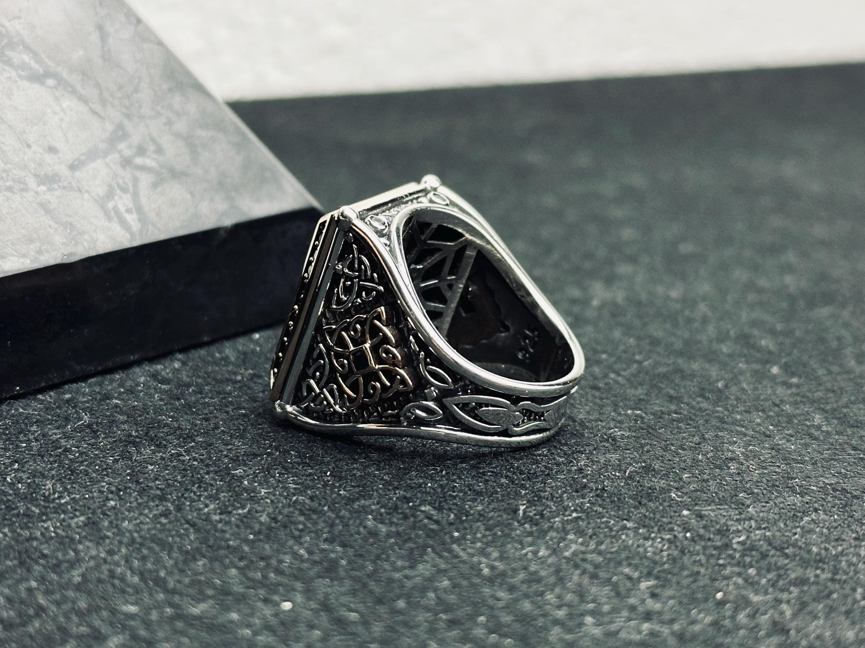 Seal of Solomon Ring: Sterling Silver Handmade - Bold Spiritual Jewelry