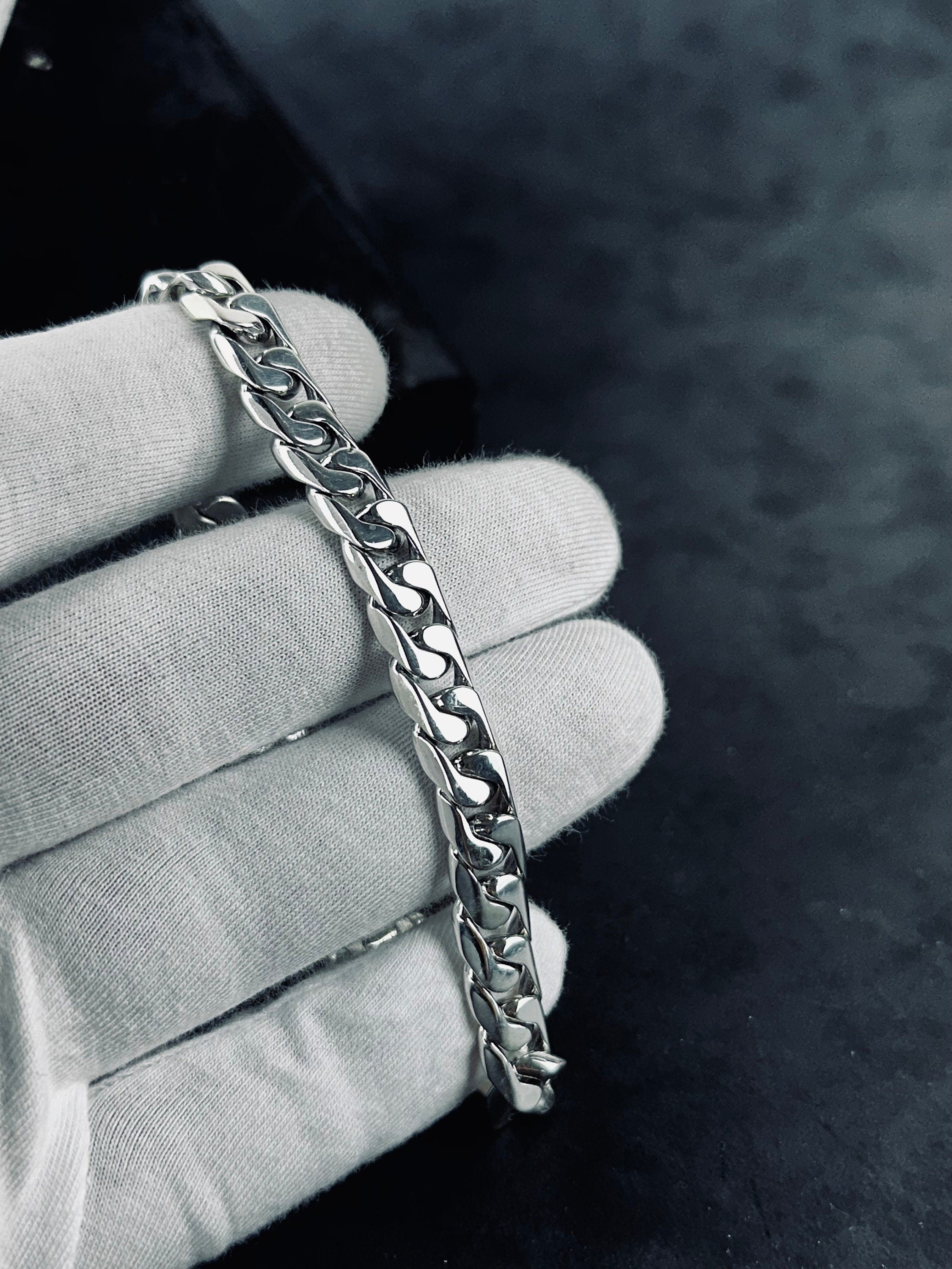 Silver Bracelet: Handmade 925 Sterling - Removable Custom Look