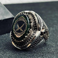 Sterling Silver Ring: Islamic Zulfiqar Sword Design (Handmade Men’s Jewelry)