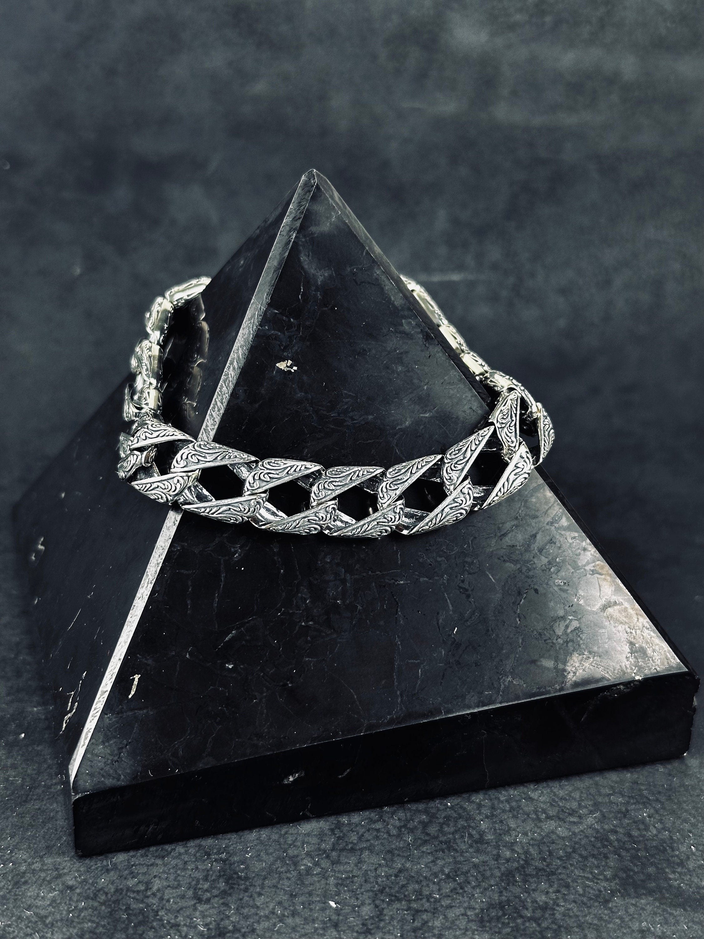 Sterling Silver Chain Bracelet: Handmade, Removable Design