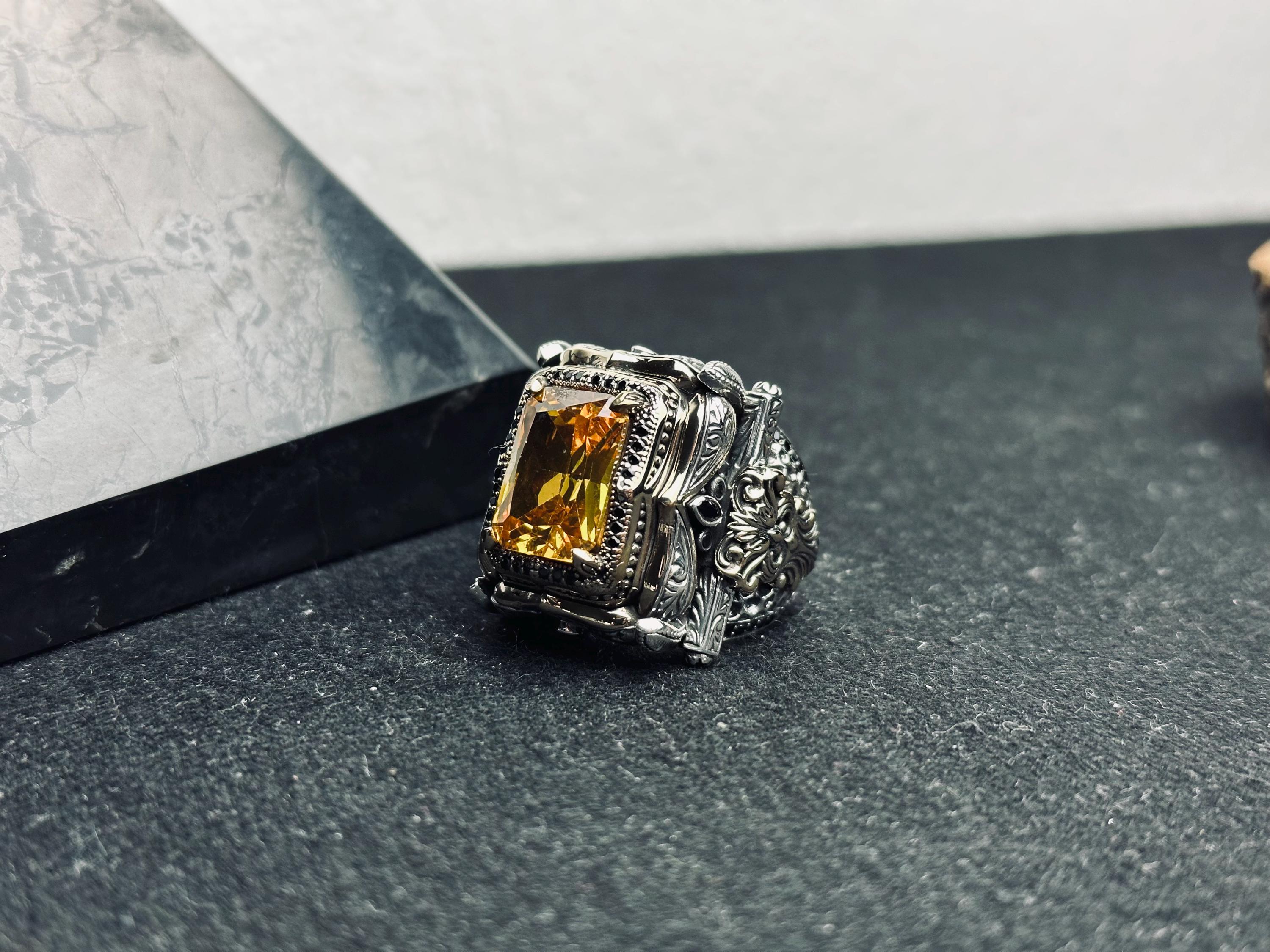 Sultanit Sterling Silver Ring: Color Change Gemstone, Handmade