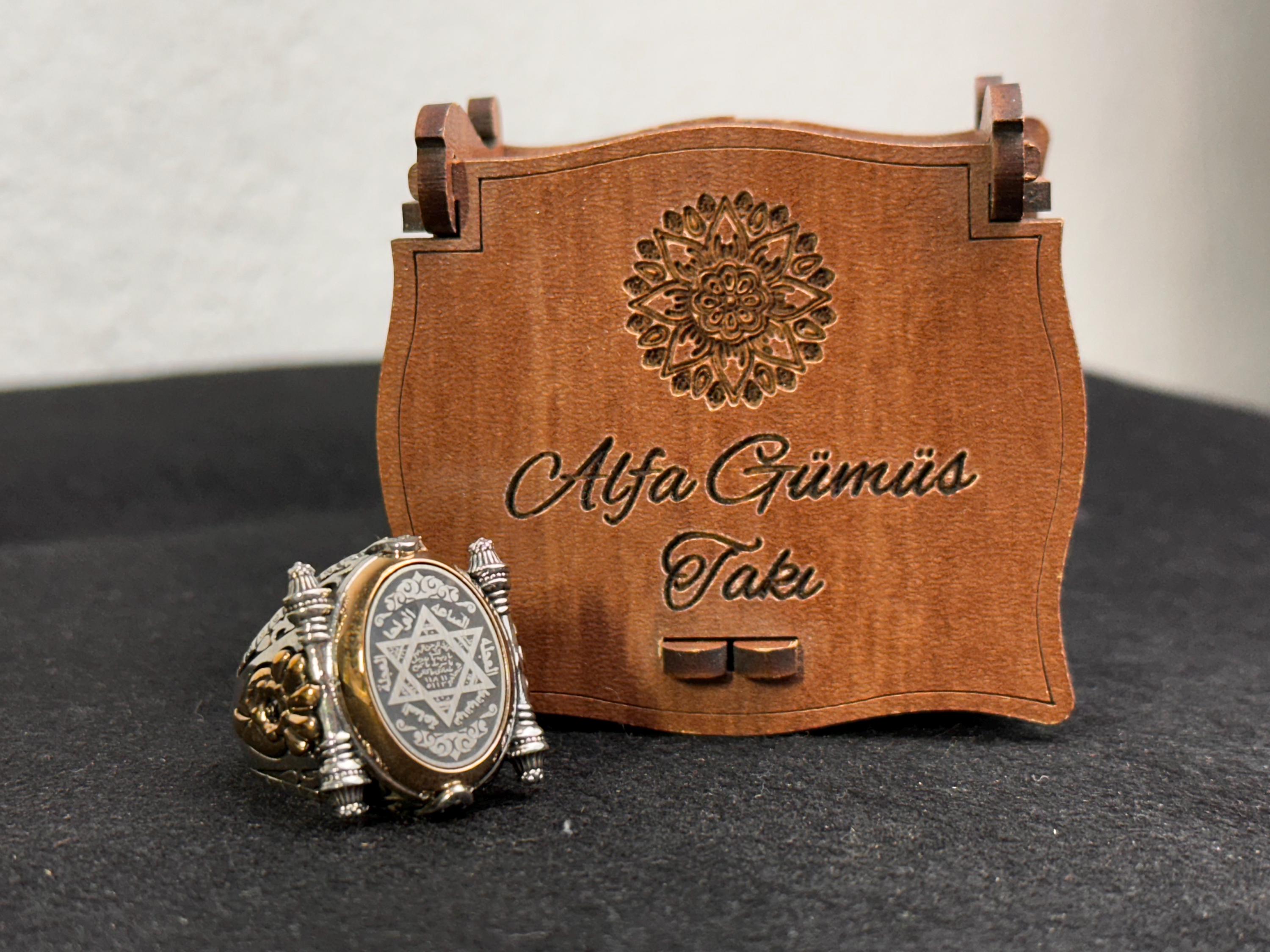 Seal of Solomon Ring: Oval Sterling Silver Signet (Handmade for Men)