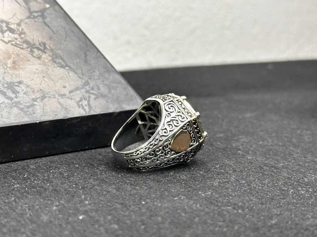 Lion Signet Ring: Sterling Silver Statement Jewelry (Men's Sizes)