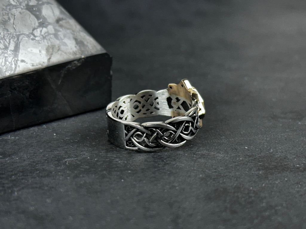 Solomon King Ring: Sterling Silver Minimalist Design - Adjustable Fit