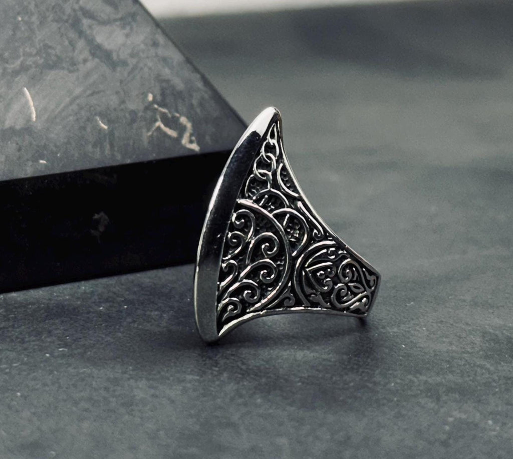 Thumb Ring: Sterling Silver Ouroboros - Greek Myth Inspired
