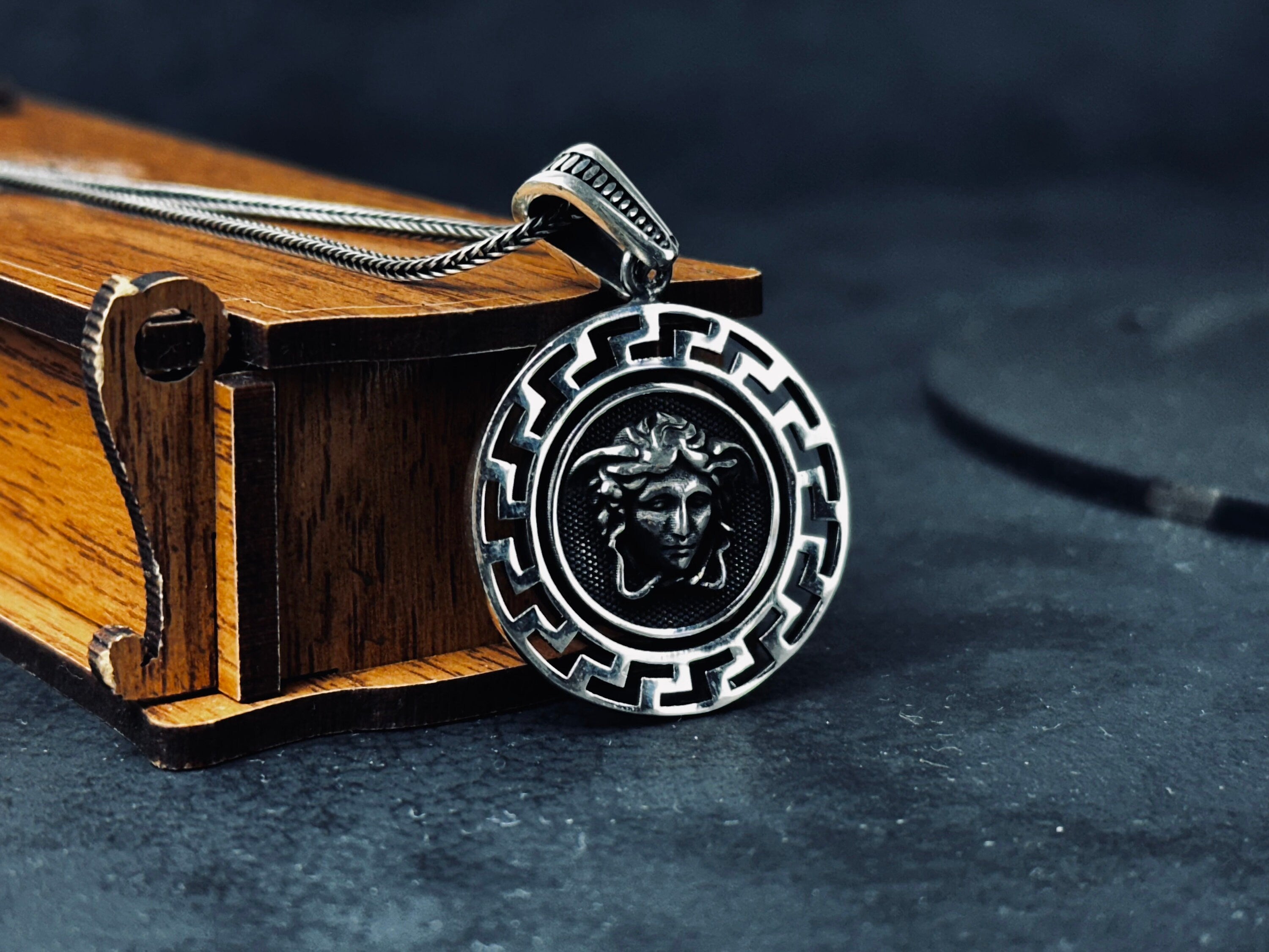 Medusa Pendant Necklace: Double-Sided Myth Design (Sterling Silver)