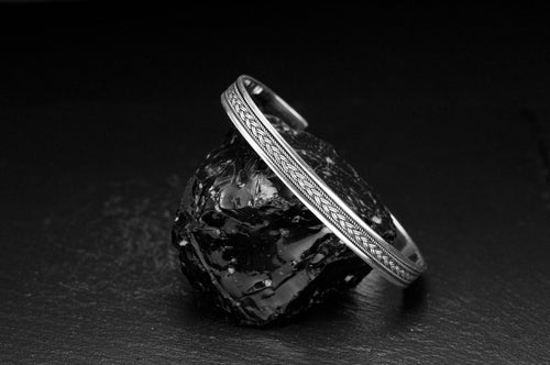 Cuff Bracelet: Sterling Silver, Custom Engraved - Unisex Style