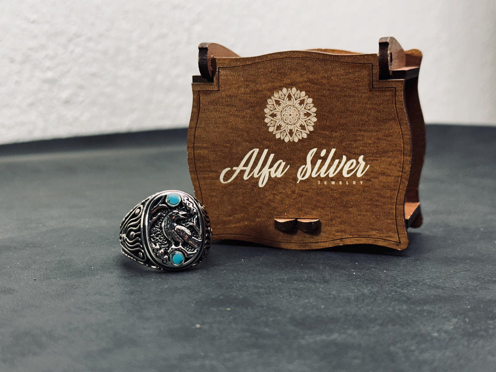Raven Ring: Sterling Silver Tree of Life (Hand Cast, 925)