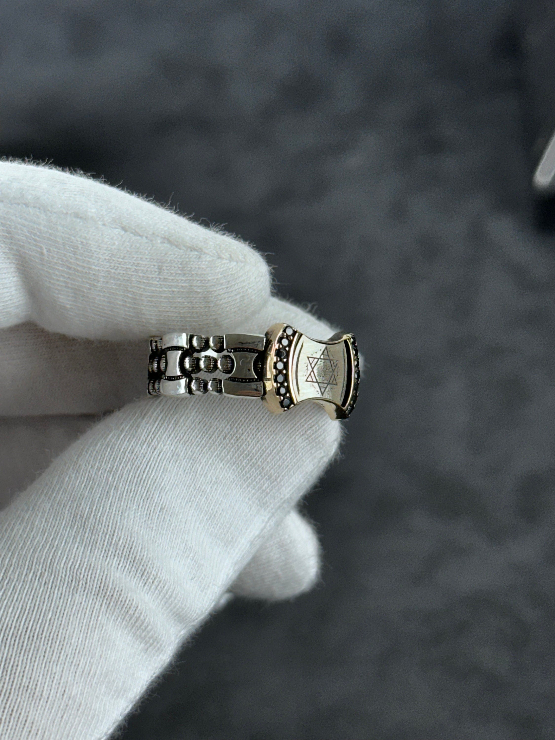 Solomon King Ring: Minimalist Sterling Silver - Handmade Modern Style
