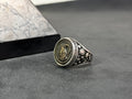 Aries Zodiac Signet Ring: Sterling Silver Astrology Jewelry