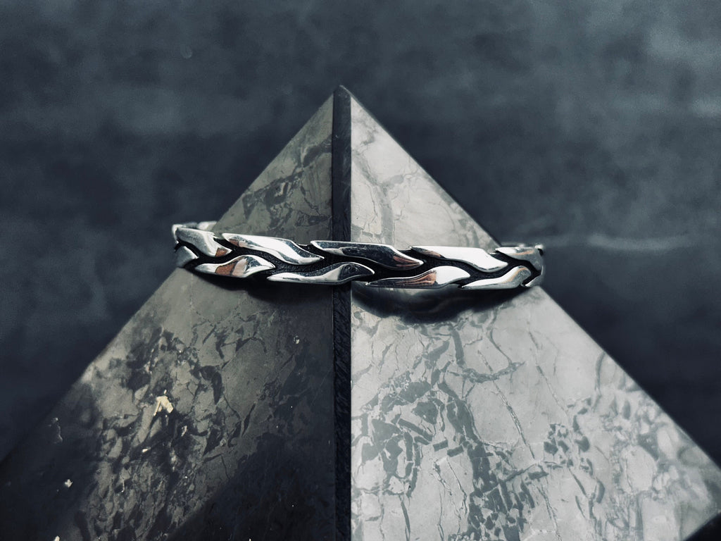 Sterling Silver Tree of Life Bracelet: Handmade, Adjustable Design
