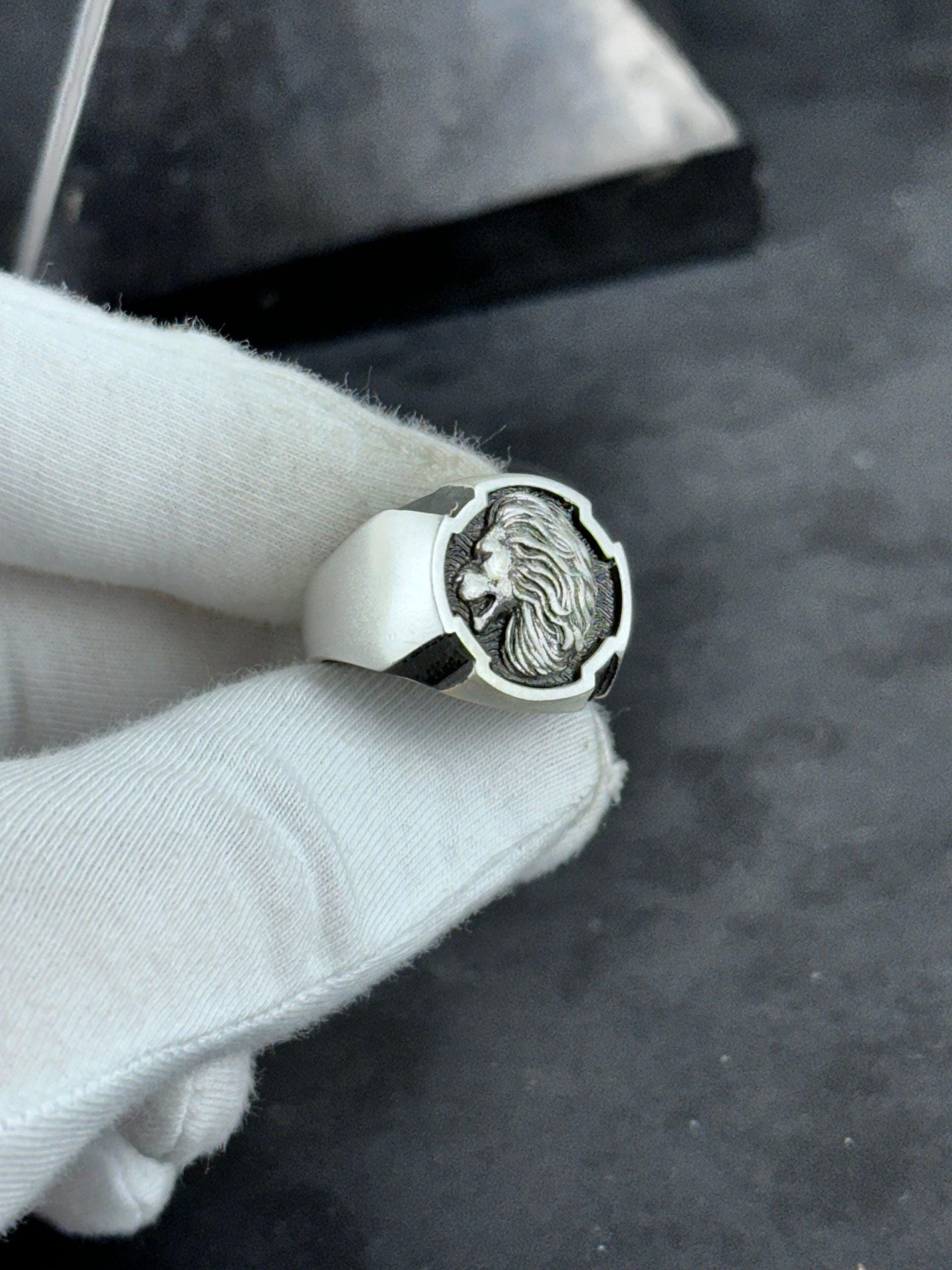 Leo Zodiac Ring - Handmade Sterling Silver Men's Accessory