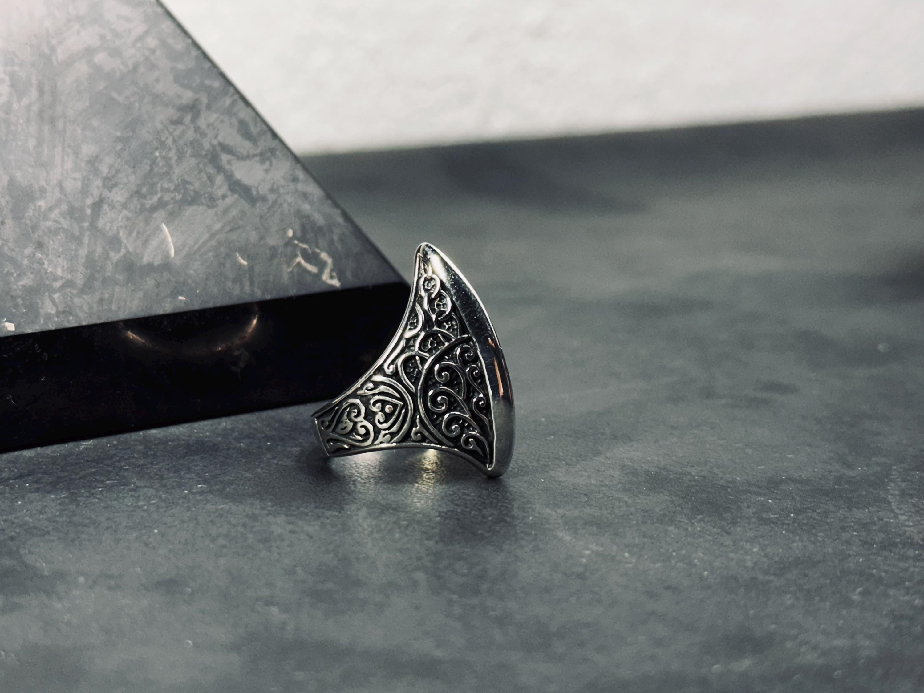 Thumb Ring: Sterling Silver Ouroboros - Greek Myth Inspired