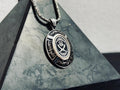 Islamic Silver Necklace, Zulfiqar Sword, Imam Ali Pendant (Handmade)