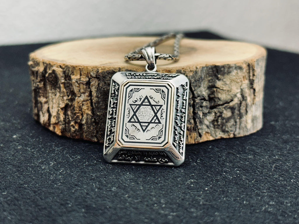 Solomon Seal Pendant: Handmade Sterling Silver - Turkish Design